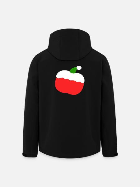 Apple – Christmas - Men’s Recycled Softshell Jacket by Stanley/Stella - black