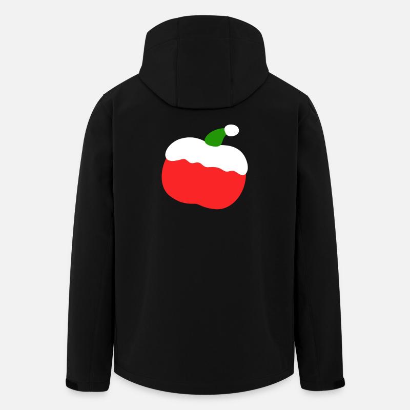 Apfel – Weihnachten - Recycelte Männer Softshell-Jacke von Stanley/Stella - Schwarz