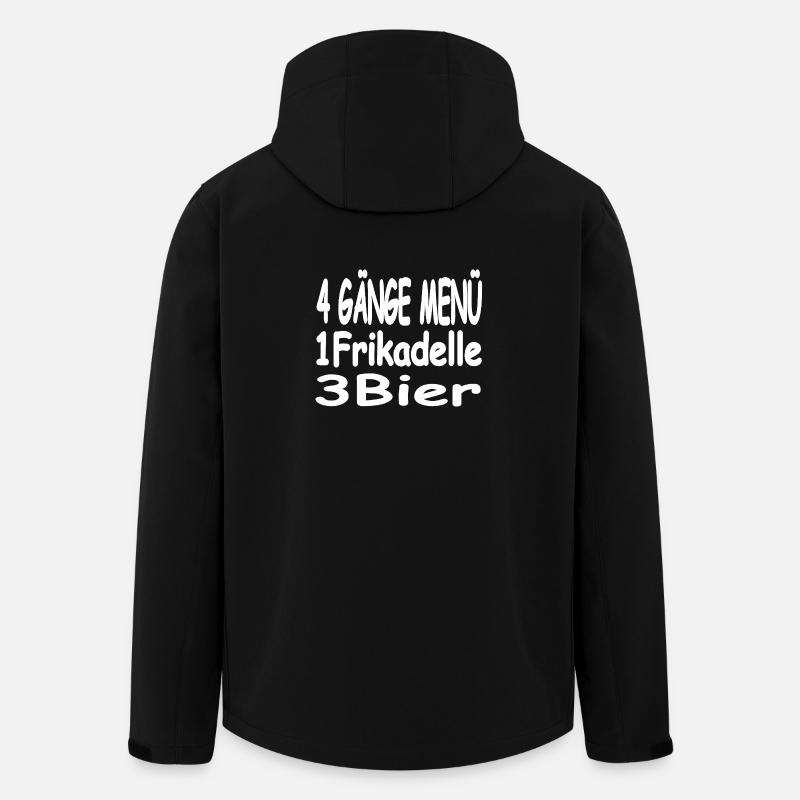 Bier - Recycelte Männer Softshell-Jacke von Stanley/Stella - Schwarz