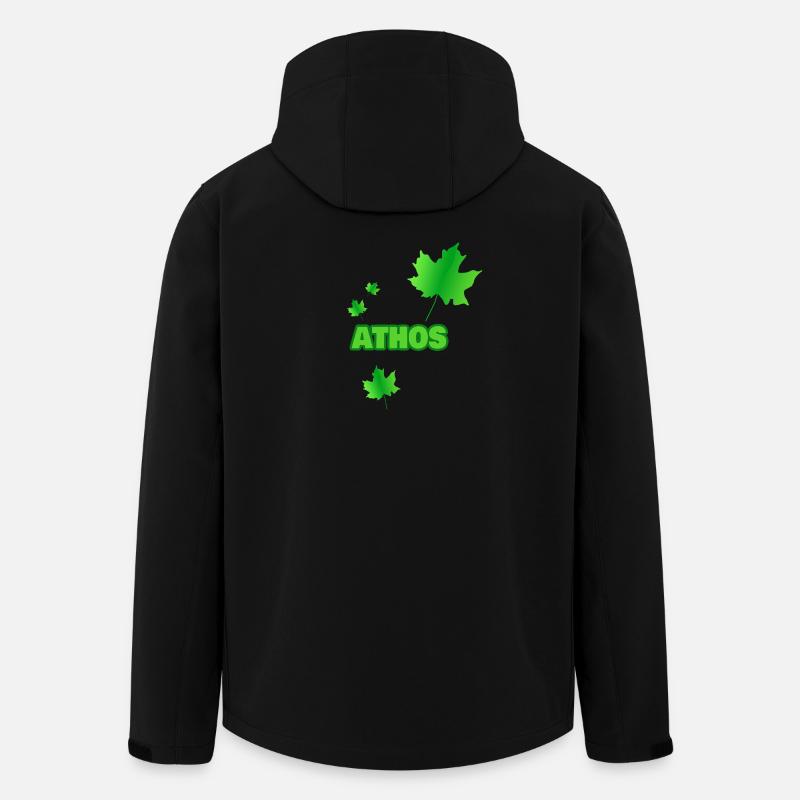 Athos - Recycelte Männer Softshell-Jacke von Stanley/Stella - Schwarz