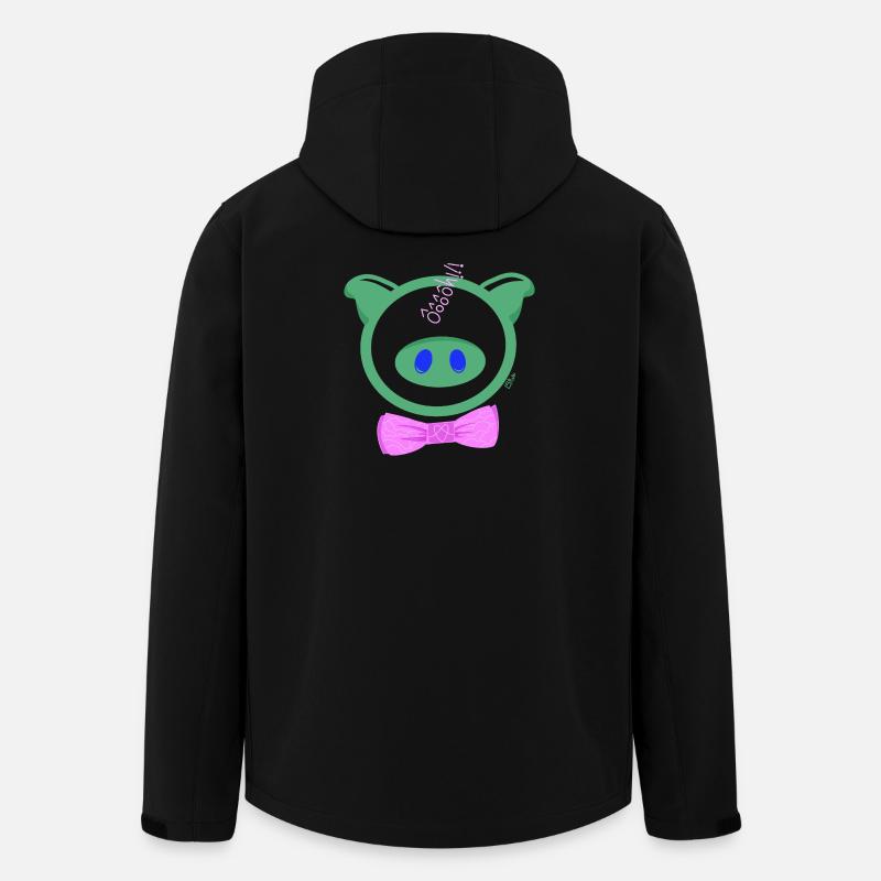 HoOoOh! Le Cochon Chic - Veste softshell homme en polyester recyclé Stanley/Stella - noir