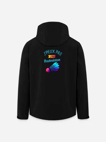I can't I badminton - Men’s Recycled Softshell Jacket by Stanley/Stella - black