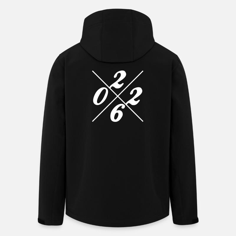 2026 Jahr - Recycelte Männer Softshell-Jacke von Stanley/Stella - Schwarz