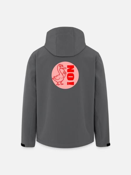 LUSTIGE GANS LEHRER NEIN - Recycelte Männer Softshell-Jacke von Stanley/Stella - Schwarz