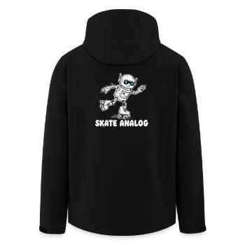 Robot Skate Analogique - Veste softshell homme en polyester recyclé Stanley/Stella - noir - Dos - AI Model Male 185 light (185cm)