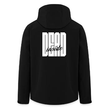 Logo gras Dead Inside - Veste softshell homme en polyester recyclé Stanley/Stella - noir - Dos - AI Model Male 185 light (185cm)