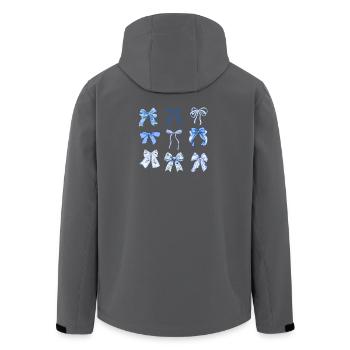 Blue knots - Men’s Recycled Softshell Jacket by Stanley/Stella - anthracite - Back - AI Model Male 185 light (185cm)