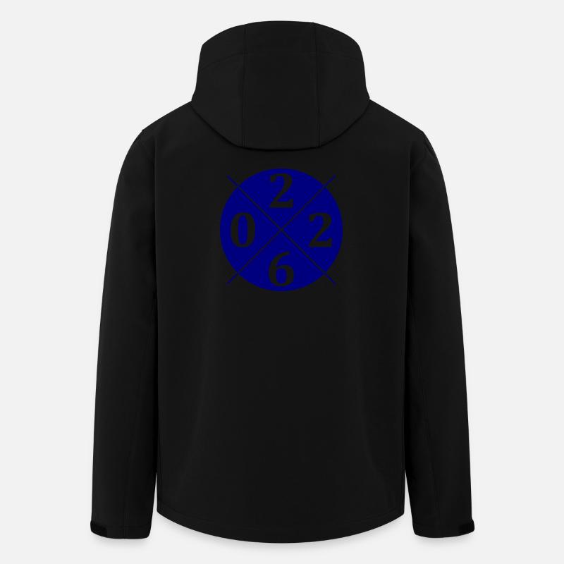 2026 Kreis - Recycelte Männer Softshell-Jacke von Stanley/Stella - Schwarz