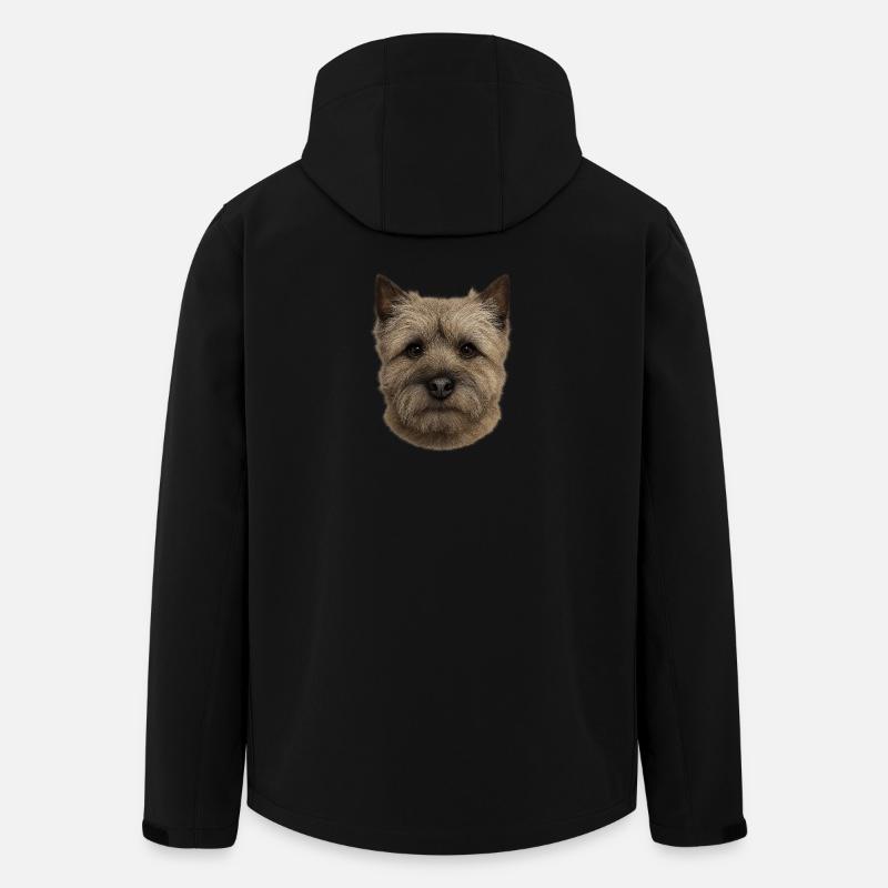 Terrierkopf - Recycelte Männer Softshell-Jacke von Stanley/Stella - Schwarz