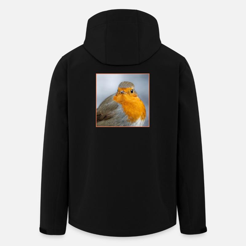 Robin Portrait - Veste softshell homme en polyester recyclé Stanley/Stella - noir