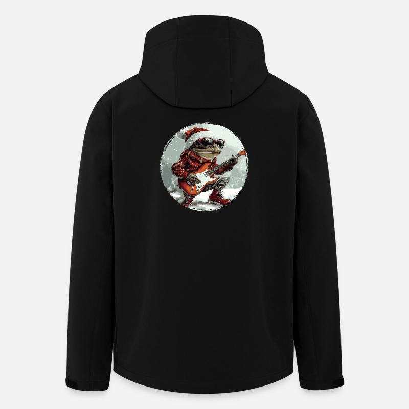 Guitare de Noël Frog - Veste softshell homme en polyester recyclé Stanley/Stella - noir