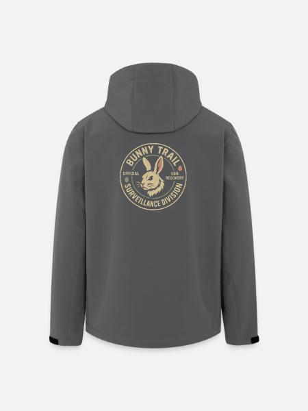 Rabbit Path Surveillance Department Funny Easter - Men’s Recycled Softshell Jacket by Stanley/Stella - black