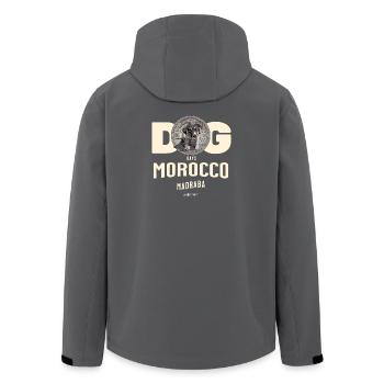 Dog Days Morocco Madraba - Men’s Recycled Softshell Jacket by Stanley/Stella - anthracite - Back - AI Model Male 185 light (185cm)