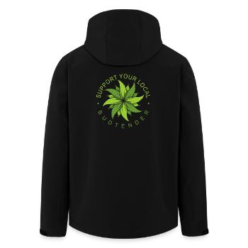 Tenues de fumeurs drôles - Veste softshell homme en polyester recyclé Stanley/Stella - noir - Dos - AI Model Male 185 light (185cm)