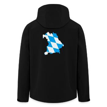 Federal State of Bavaria - Men’s Recycled Softshell Jacket by Stanley/Stella - black - Back - AI Model Male 185 light (185cm)