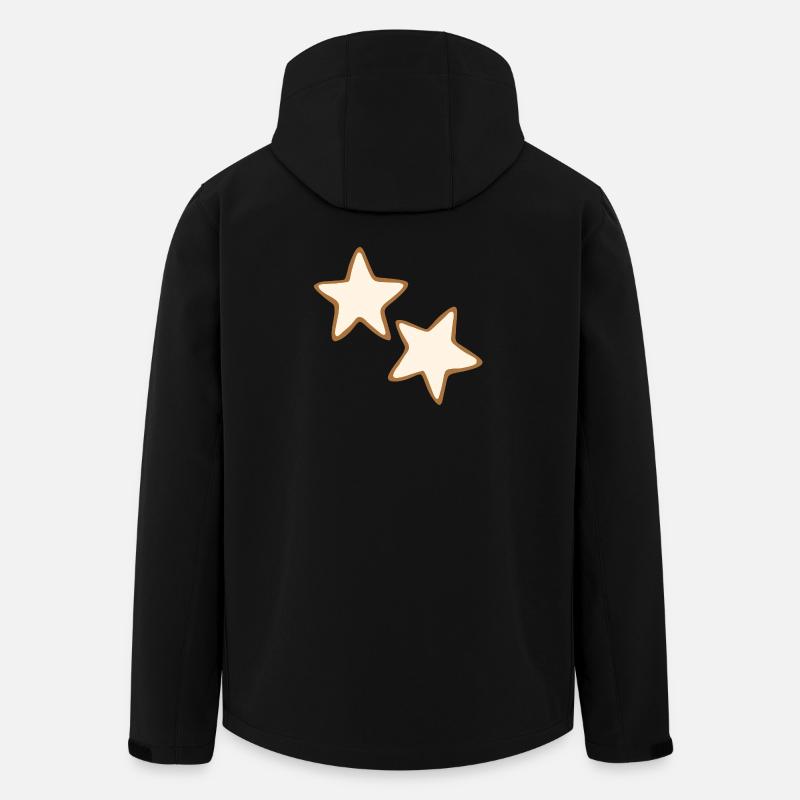 Biscuits Cinnamon Star - Veste softshell homme en polyester recyclé Stanley/Stella - noir