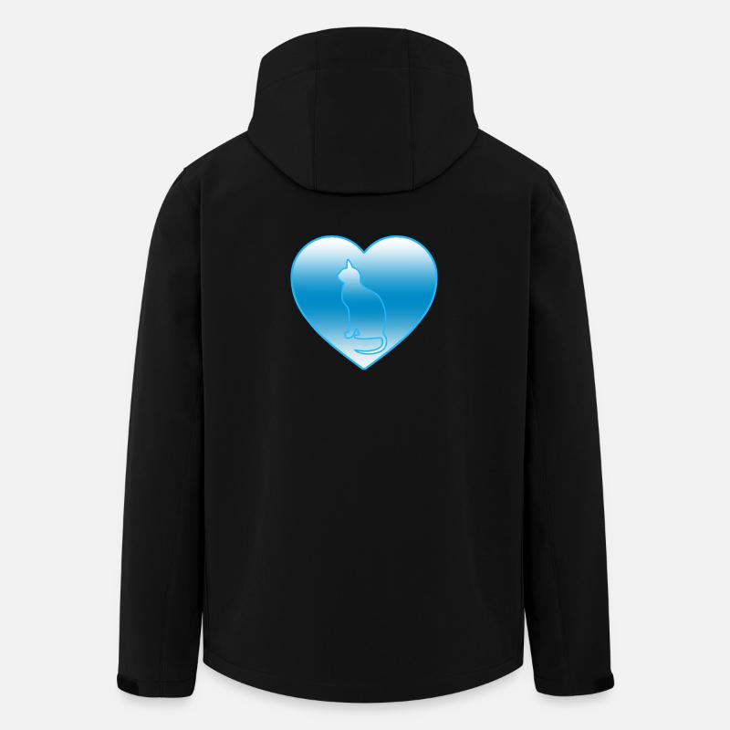 Katze - Recycelte Männer Softshell-Jacke von Stanley/Stella - Schwarz