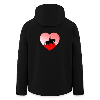 Chevaux - Veste softshell homme en polyester recyclé Stanley/Stella - noir - Dos - AI Model Male 185 light (185cm)