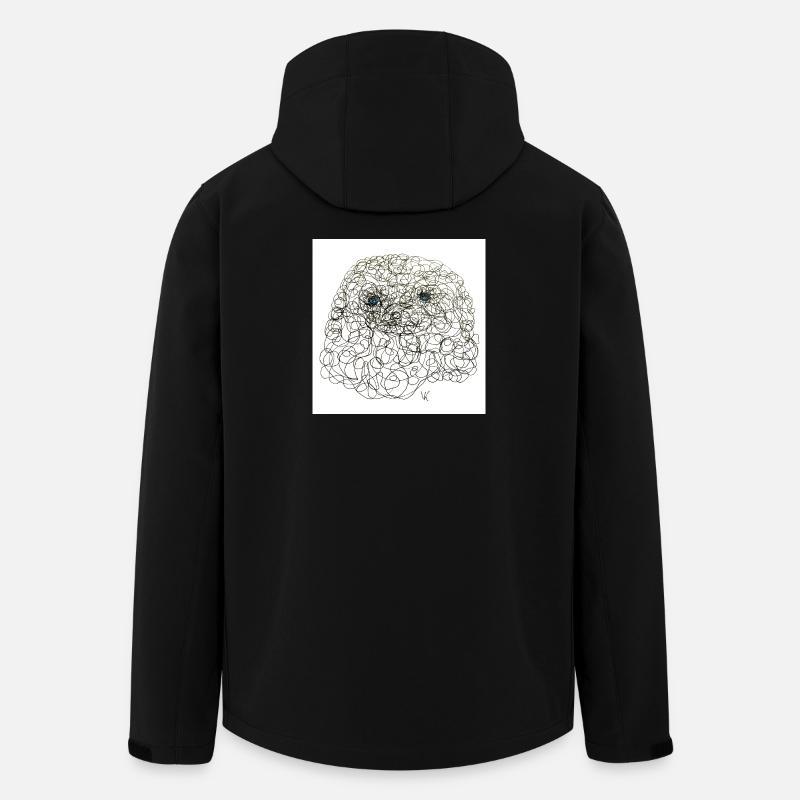 Curly Sherly - Recycelte Männer Softshell-Jacke von Stanley/Stella - Schwarz