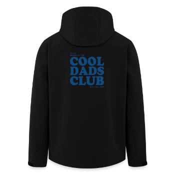 Cool Dads Club - with cool Kids - Recycelte Männer Softshell-Jacke von Stanley/Stella - Schwarz - Hinten - AI Model Male 185 light (185cm)