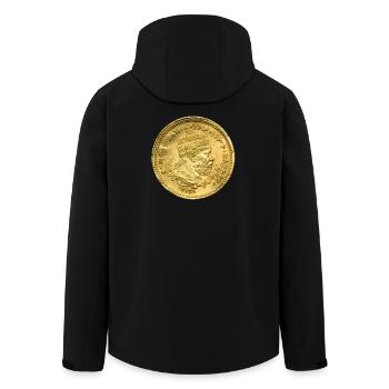 Menelik II Äthiopien König Afrika Black History  - Recycelte Männer Softshell-Jacke von Stanley/Stella - Schwarz - Hinten - AI Model Male 185 light (185cm)
