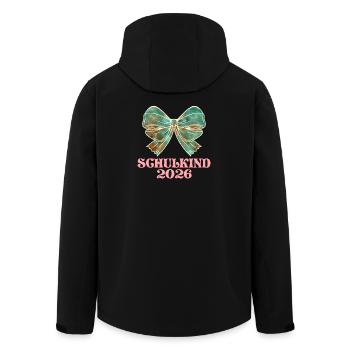 Schulkind 2026 Einschulung Mädchen - Recycelte Männer Softshell-Jacke von Stanley/Stella - Schwarz - Hinten - AI Model Male 185 light (185cm)
