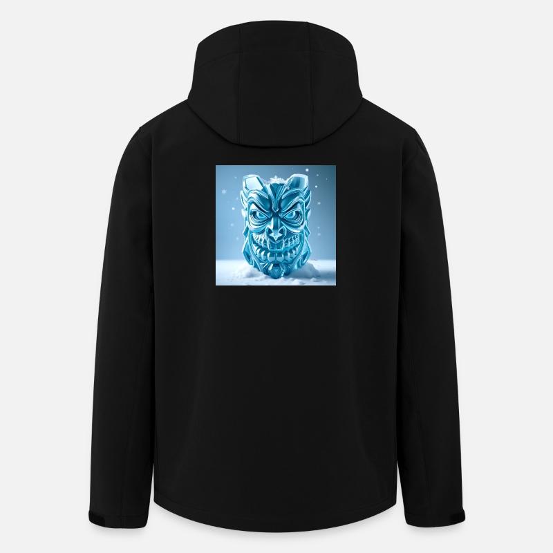 Masque Tiki de Glace - Veste softshell homme en polyester recyclé Stanley/Stella - noir