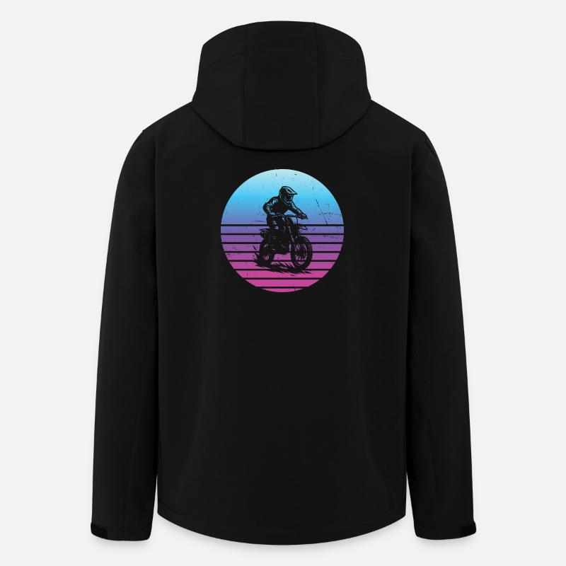 Direkte Motocross Aussage - Recycelte Männer Softshell-Jacke von Stanley/Stella - Schwarz