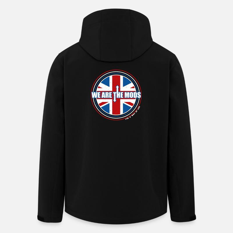 Wir sind die Mods Union Jack - Recycelte Männer Softshell-Jacke von Stanley/Stella - Schwarz