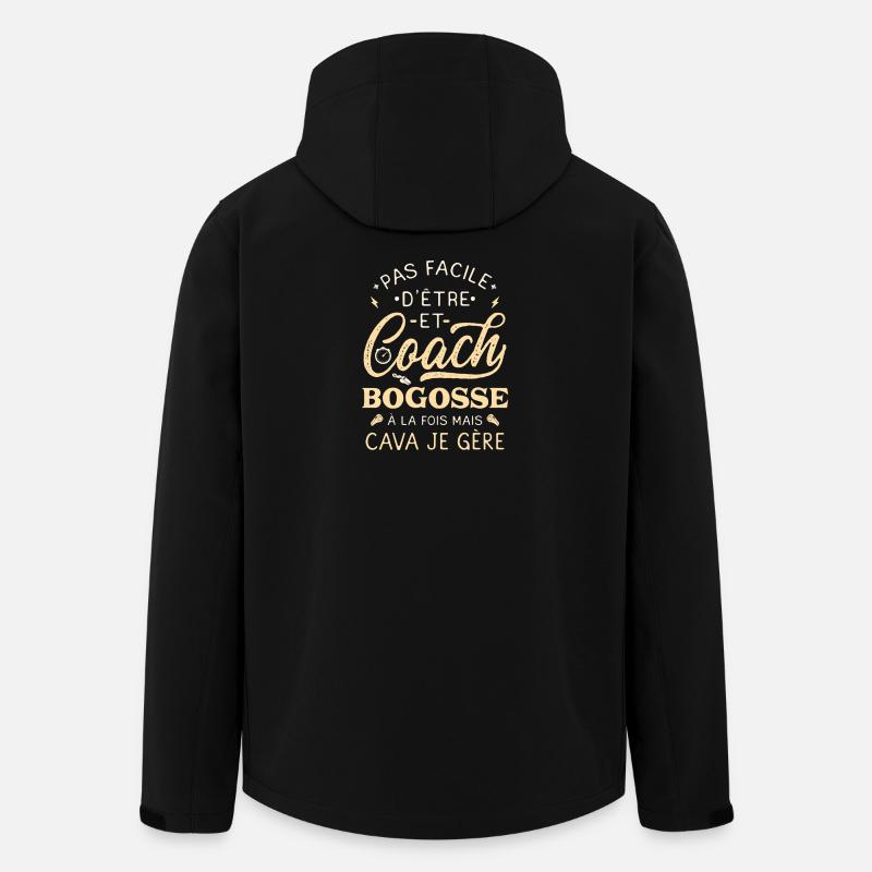 Bogosse Coach Humor Coach - Men’s Recycled Softshell Jacket by Stanley/Stella - black