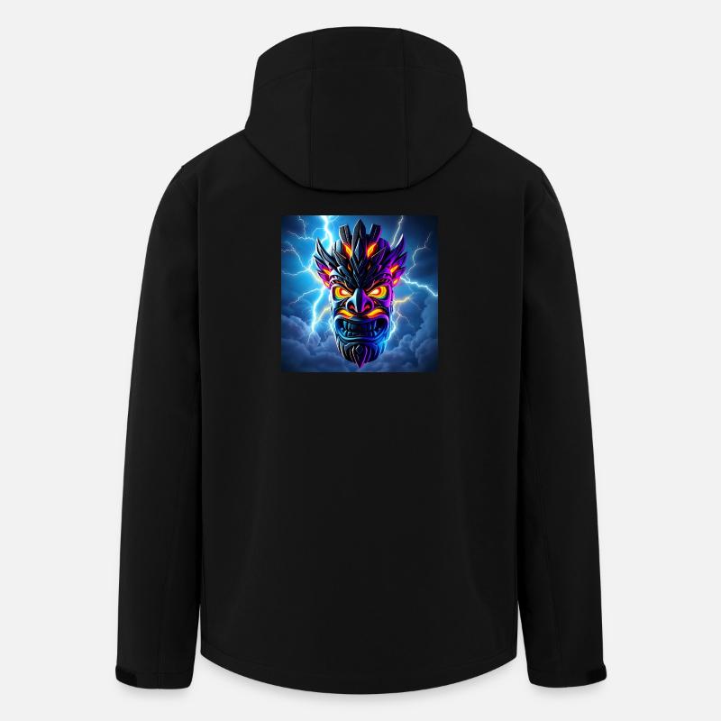 Thunder TIki Mask - Men’s Recycled Softshell Jacket by Stanley/Stella - black