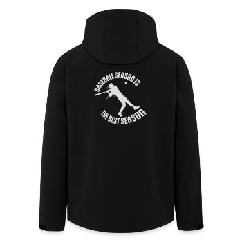 Baseball Season Is The Best Season Fan Game Sports - Men’s Recycled Softshell Jacket by Stanley/Stella - black - Back - AI Model Male 185 light (185cm)