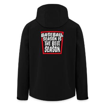 Baseball Season Is The Best Season Fan Game Sports - Men’s Recycled Softshell Jacket by Stanley/Stella - black - Back - AI Model Male 185 light (185cm)