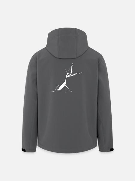 Praying mantis white - Men’s Recycled Softshell Jacket by Stanley/Stella - black