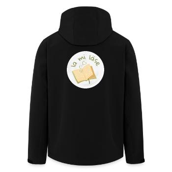 la mi läse - Recycelte Männer Softshell-Jacke von Stanley/Stella - Schwarz - Hinten - AI Model Male 185 light (185cm)