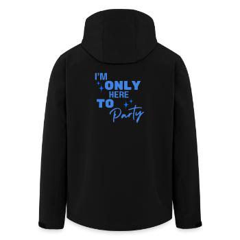 Juste ici pour faire la fête - Veste softshell homme en polyester recyclé Stanley/Stella - noir - Dos - AI Model Male 185 light (185cm)