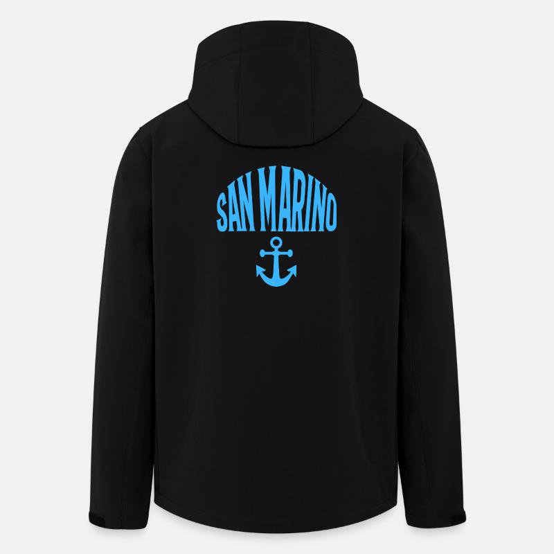 San Marino - Recycelte Männer Softshell-Jacke von Stanley/Stella - Schwarz