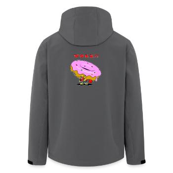 Ant Donut Worker Cartoon - Recycelte Männer Softshell-Jacke von Stanley/Stella - Anthrazit - Hinten - AI Model Male 185 light (185cm)