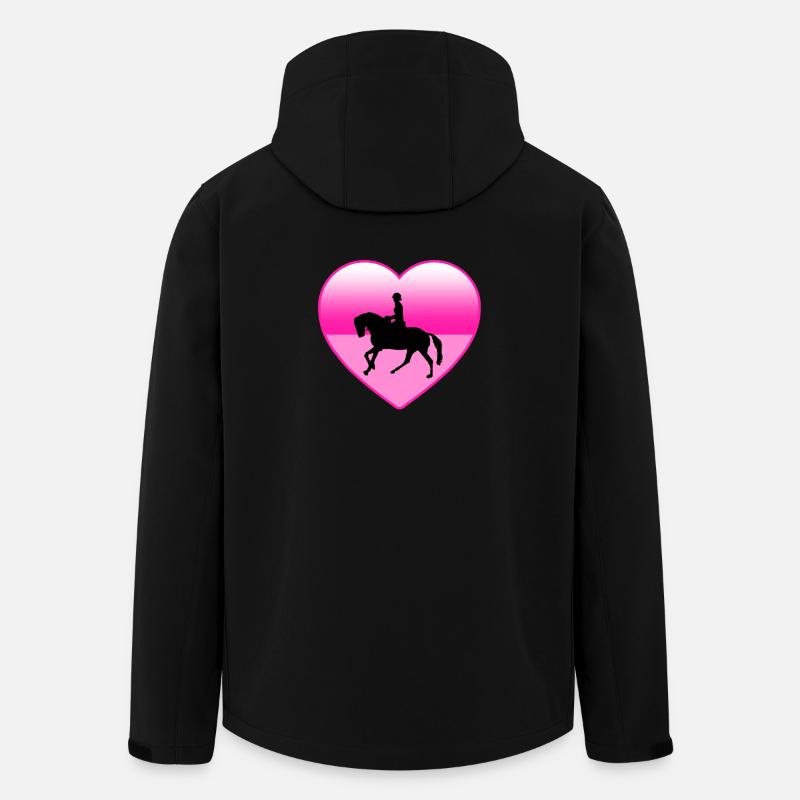 horses - Men’s Recycled Softshell Jacket by Stanley/Stella - black