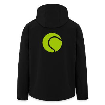 Balle de tennis - Veste softshell homme en polyester recyclé Stanley/Stella - noir - Dos - AI Model Male 185 light (185cm)