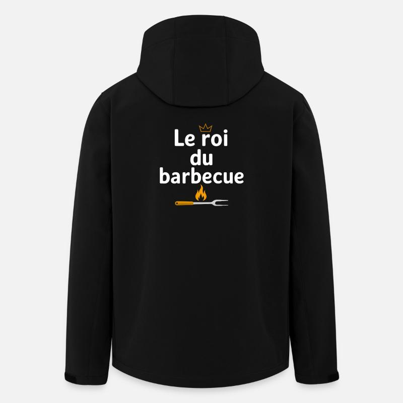 König des Grillens - Recycelte Männer Softshell-Jacke von Stanley/Stella - Schwarz