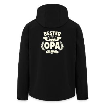 Best Grandpa - Men’s Recycled Softshell Jacket by Stanley/Stella - black - Back - AI Model Male 185 light (185cm)