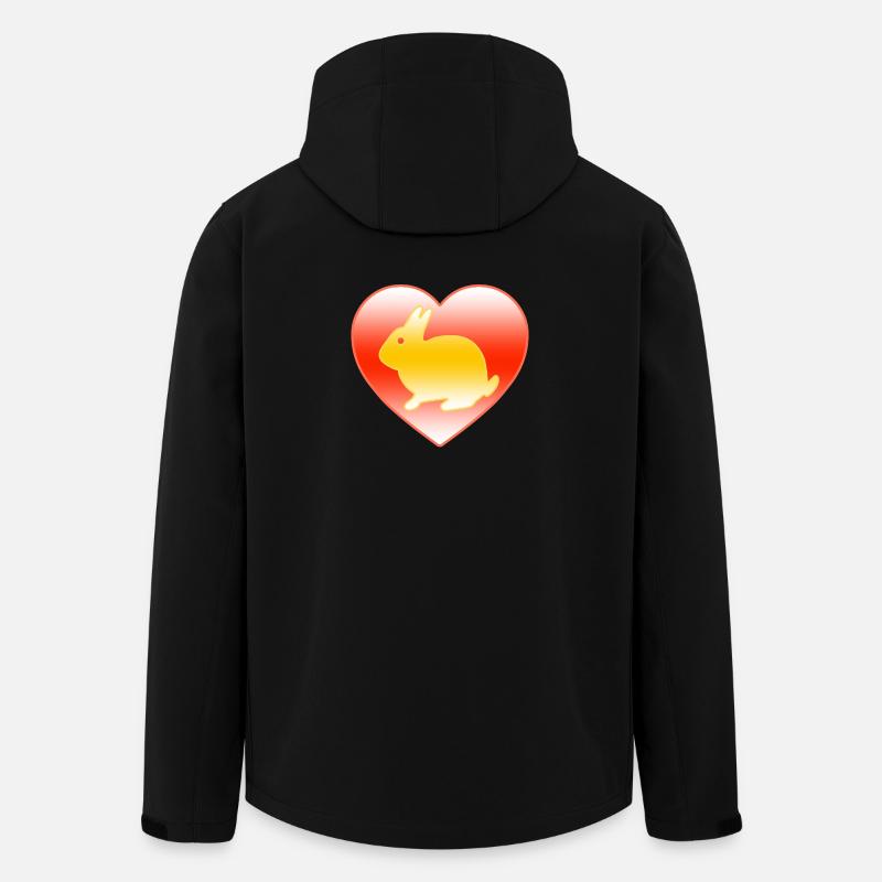 Kaninchen - Recycelte Männer Softshell-Jacke von Stanley/Stella - Schwarz