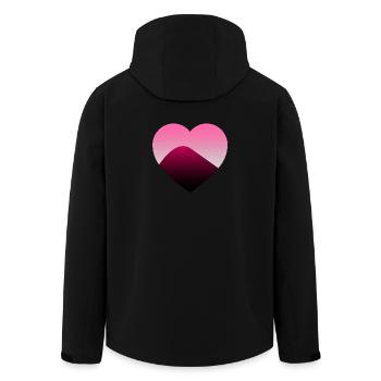 Amour - Veste softshell homme en polyester recyclé Stanley/Stella - noir - Dos - AI Model Male 185 light (185cm)