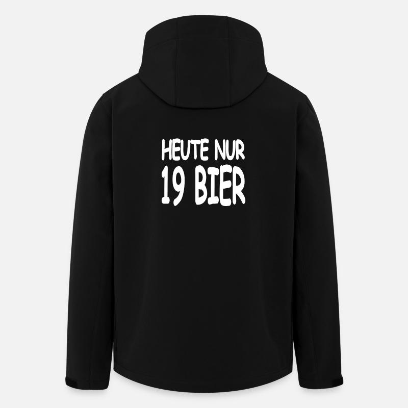Bier - Recycelte Männer Softshell-Jacke von Stanley/Stella - Schwarz