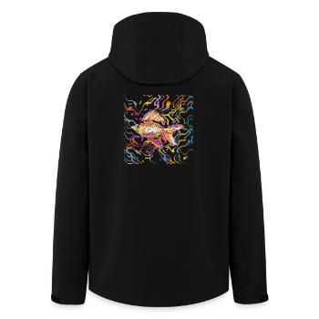 poisson - Veste softshell homme en polyester recyclé Stanley/Stella - noir - Dos - AI Model Male 185 light (185cm)