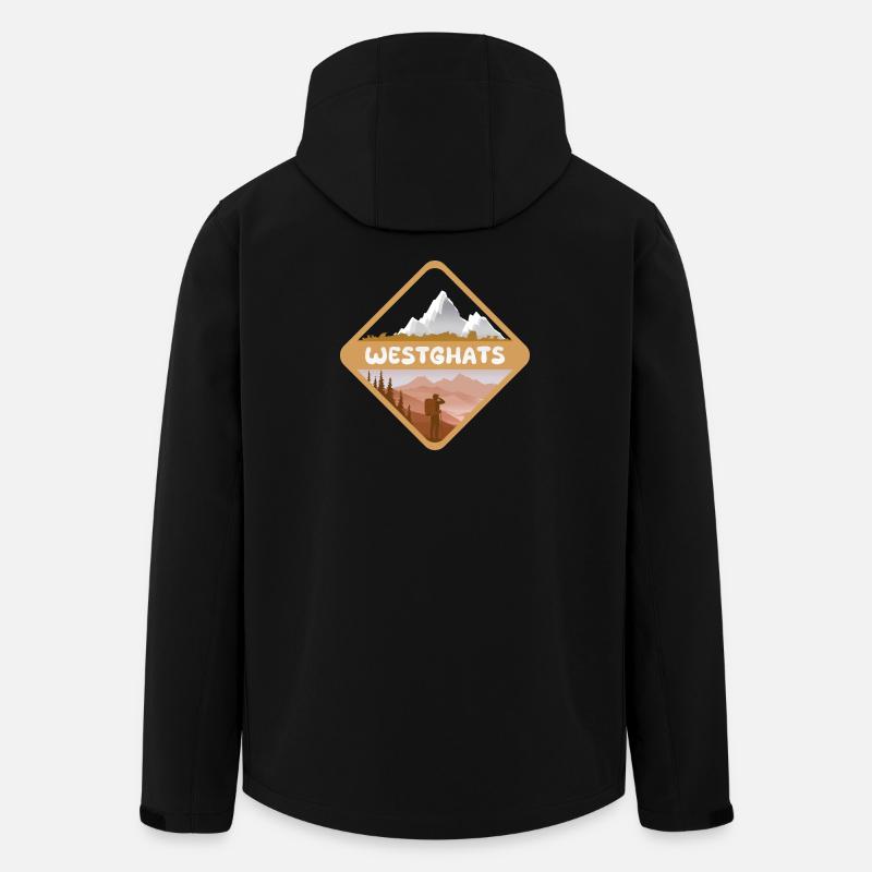 Natur Westghats - Recycelte Männer Softshell-Jacke von Stanley/Stella - Schwarz