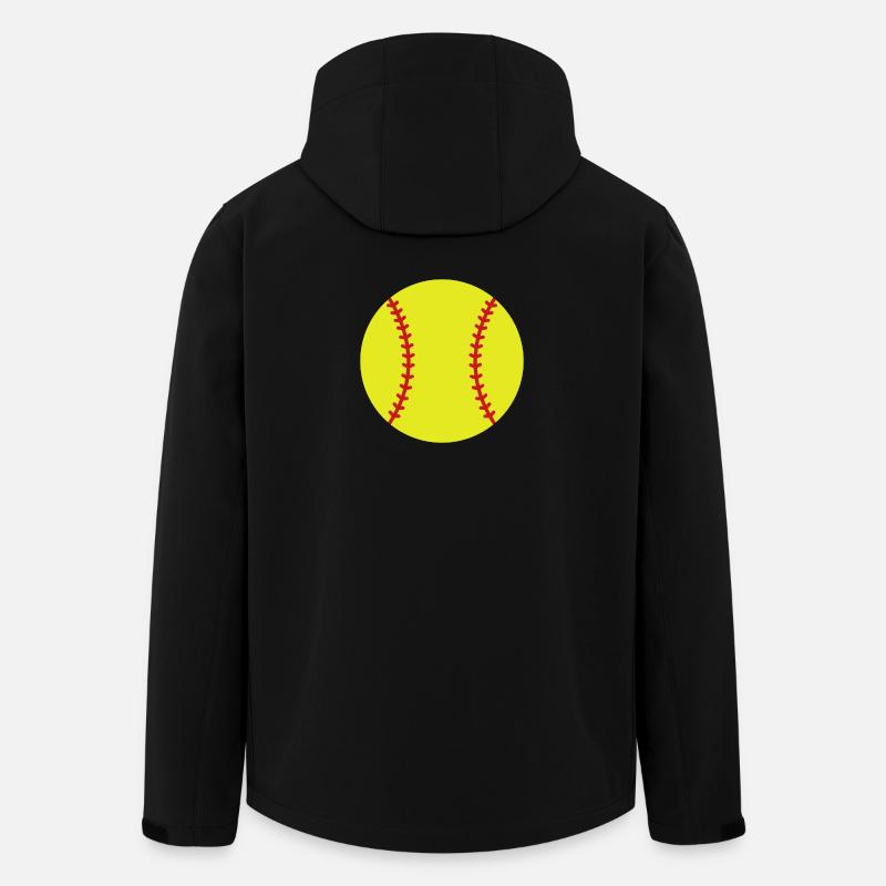 Softball - Veste softshell homme en polyester recyclé Stanley/Stella - noir