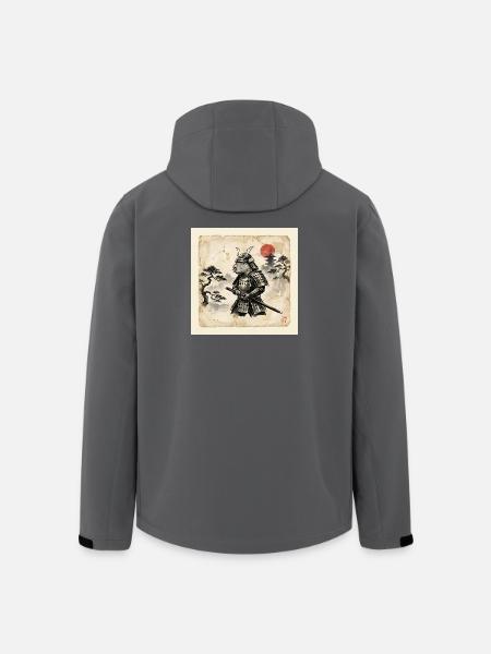 Capybara Samurai Japanese Warrior - Men’s Recycled Softshell Jacket by Stanley/Stella - black