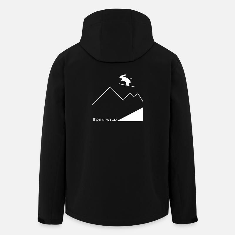 Born Wild - Recycelte Männer Softshell-Jacke von Stanley/Stella - Schwarz